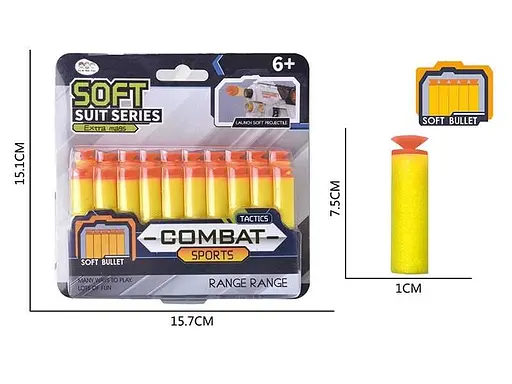 Патрони м’які з присосками, 20 шт.