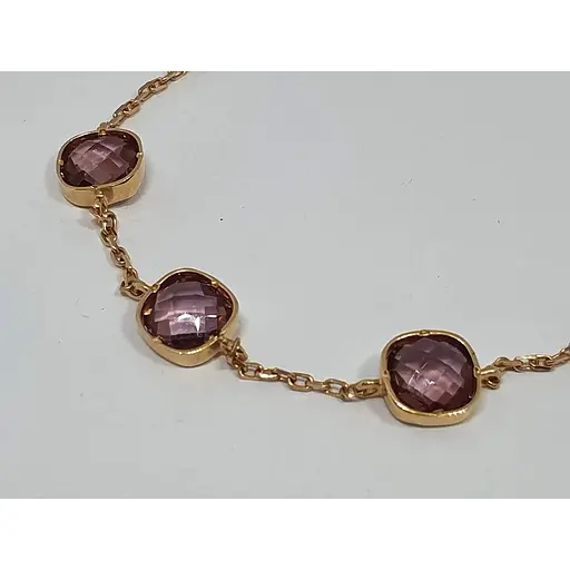 Золотой браслет Империя золота с марсалой. БС676.17103Н - фото 2