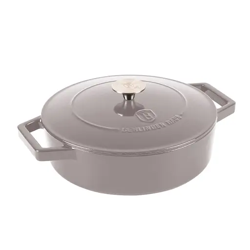 Горшок чугунный 26 см 2,57 л Berlinger Haus Taupe Collection (BH-6527) - фото 1