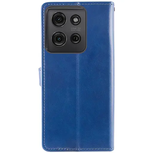 Шкіряний чохол-книжка GETMAN Gallant (PU) для Motorola Moto G75 5G Синій - фото 6