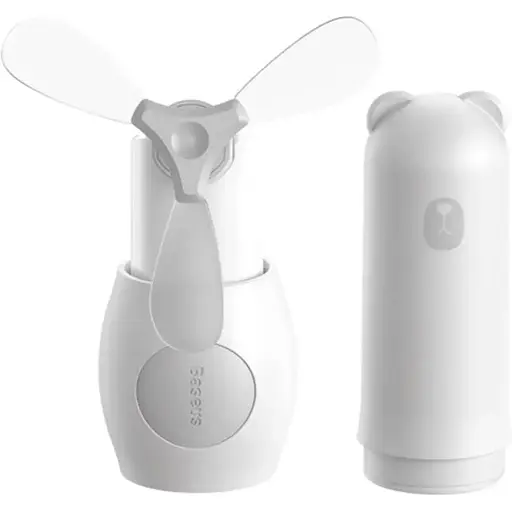 Вентилятор Baseus Tricolor bear Folding fan белый ручной CXZD-A02 - фото 1