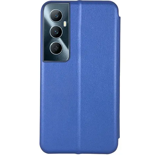 Кожаный чехол-книга Classy для Realme C65 4G Синий - фото 2