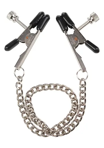 Затискачі для сосків California Exotic Novelties Bull Nose Nipple Clamps 267 см сріблястий - фото 5