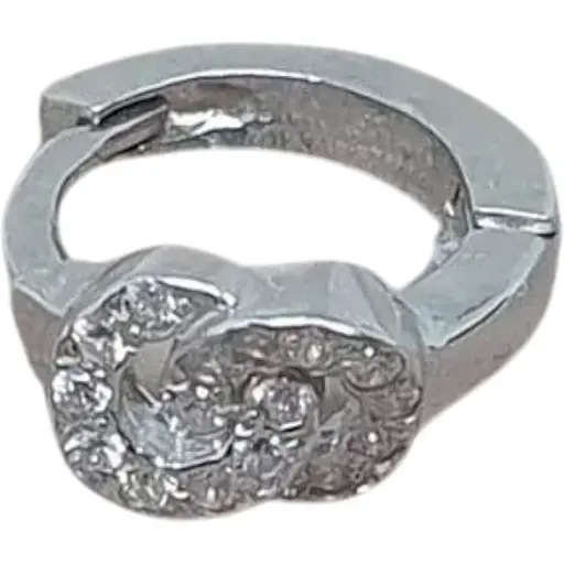 Серебряная моносерьга Vegas с фианитами. 20100/1Р