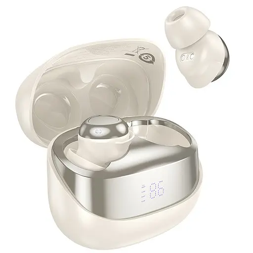 Бездротові TWS навушники Hoco EW200 Elegant Bluetooth 5.3 Milky White - фото 1