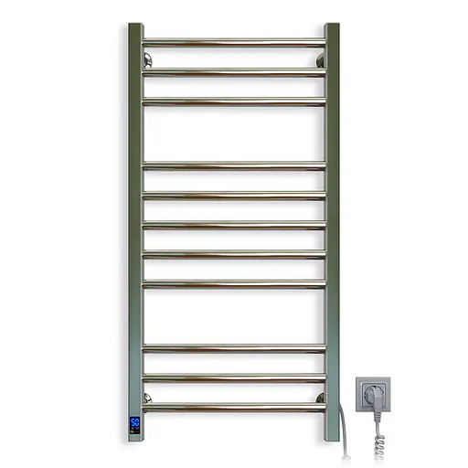 Электрический полотенцесушитель Navin Классик Квадро 500x1000 Sensor с таймером, правый 10-016053-5010, Хром, Правое, Электронный - фото 6