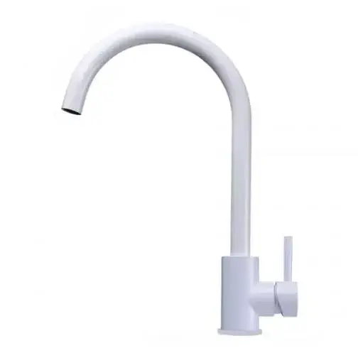 Смеситель для кухни Solone EZA4-D090KM однорычажный из нержавеющей стали Слоновая кость 30412 - фото 1