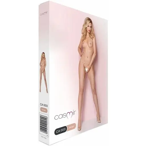 Сітчастий бодістокінг Casmir CA003, який імітує боді з панчохами на підв'язках тілесний - фото 7