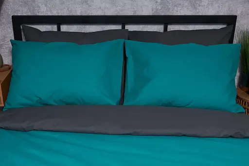 Набір наволочок Moon&Star Бязь Gold Люкс Gray Green 70х70 см 2 шт - фото 1