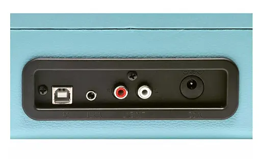 Проигрыватель виниловых дисков Denver VPL-120 BLUE 3-скоростной со стереодинамиками, чемодан / портфель - фото 4