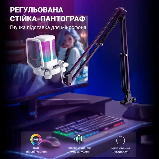 Мікрофон Fifine Q6TW White [119454] - фото 4