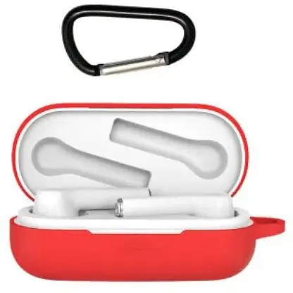 Чохол-накладка DK Silicone Candy Friendly з карабіном для Honor FlyPods 3 (011399) (red)