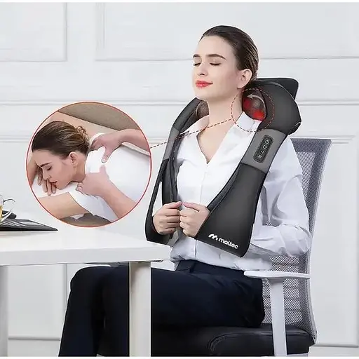 Масажер Maltec PRO-Comfy30W-02 для шиї, плечей і спини з підігрівом, термотерапією та 8 масажними кульками 30 Вт - фото 3