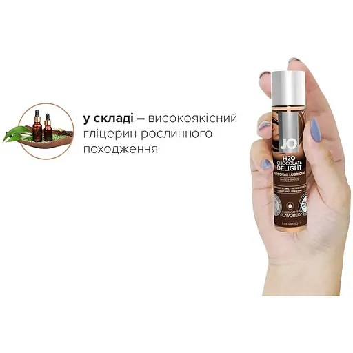 Смазка на водной основе System JO H2O - Chocolate Delight (30 мл) - фото 4
