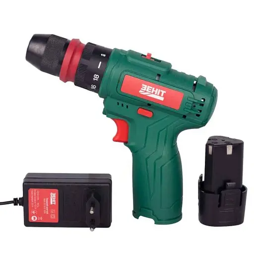 Шурупокрут-дриль акумуляторний Zenit США-12/15 S1 DFR 12В 1х1.5 А/год 18 Нм 350·1350 об/хв 0.95 кг - фото 2