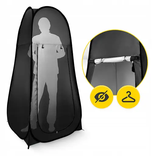 Намет туалет-душ, переодягальня Mountain Goat Pop-Up 200 x 110 x 110 см саморозкладний Black (P-5905973405195) - фото 6