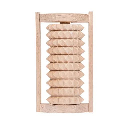 Масажер для ніг дерев'яний зубчастий на 1 ролик 12.5х7х6 см, Woodly 84978 - фото 8