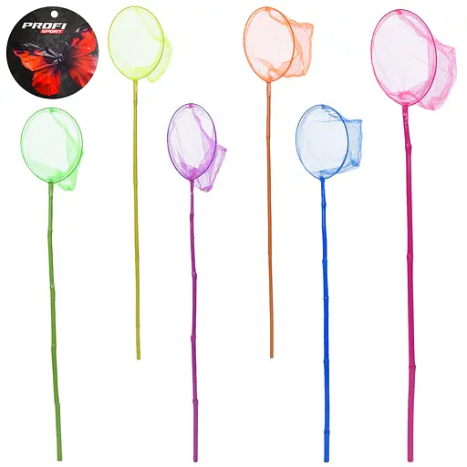 Сачок для бабочек, длина 100 см, длина ручки 80 см, диаметр 20 см, бамбук, M0062U/R (В ассортименте) - фото 2