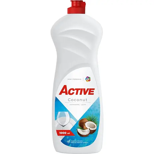 Гель для миття посуду Active кокос 1 л