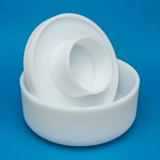 Форма для виготовлення твердого та м'якого сиру з поршнем важка Ø 22 см на 2.3 кг сиру, Kitchette Білий 85132 - фото 2