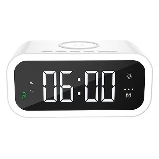 БЗП WIWU Wi-W015 2 in 1 Time Wireless Charger White - фото 3