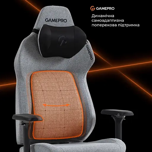 Игровое кресло GamePro GC925G Gray Black (GC925G) - фото 9