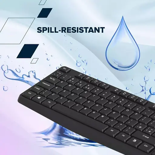 Комплект (клавиатура и мышь) CANYON SET-W01 Keyboard+Mouse Wireless Black - фото 8