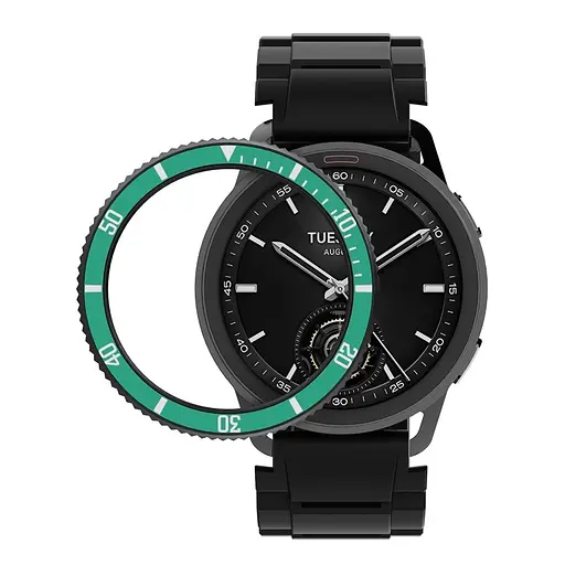 Безель Sikai для смартгодинника Xiaomi Watch S3/S4 Green-black - фото 4