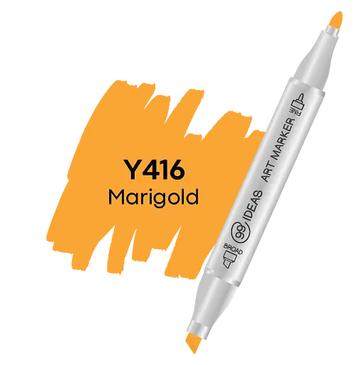 Маркер двусторонний Бархатцы, Y416, 99IDEAS