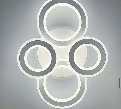 Сучасний стельовий світлодіодний світильник у білому корпусі Line.F Довжина 60 см - фото 1