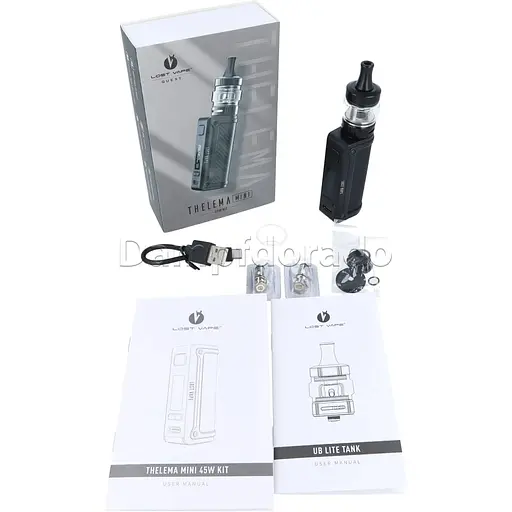 Под-система Lost Vape Thelema Mini 45W 1500mAh з UB Lite Pod Tank 3.5ml Kit Carbon Fiber (17440) - фото 3