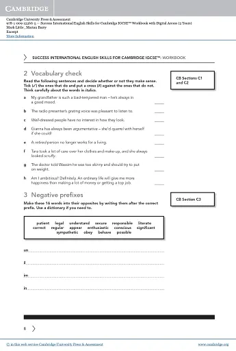 Success International English Skills for Cambridge IGCSE Workbook with Digital Access (2 Years) - фото 9