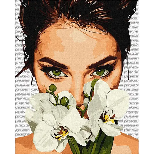 Картина за номерами "Барвиста поезія: Орхідея" ©art_selena_ua Ідейка KHO8596, 40х50 см - фото 1