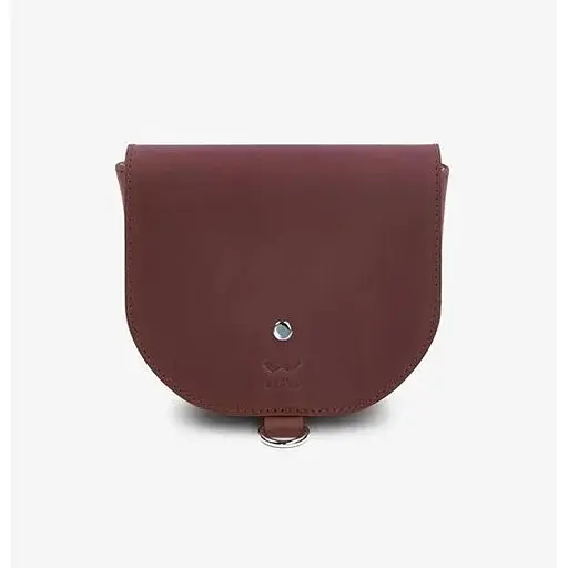 Жіноча шкіряна сумка Ruby S бордова вінтажна - фото 1