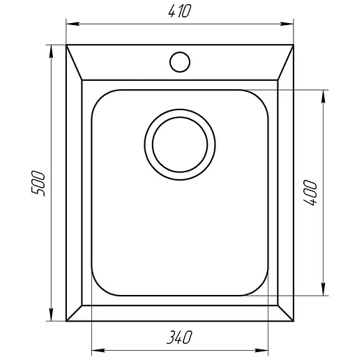 Гранитная мойка Globus Lux Lama миндаль 410x500 мм А0008, Терра - фото 5