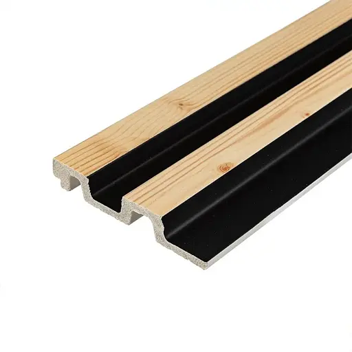 Рейка декоративна Wall Sticker PS 2900х120х20 мм Сосна з графітом SW-00002146