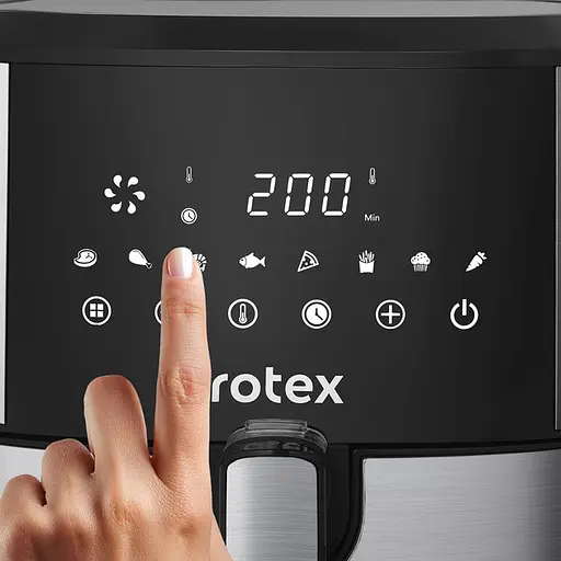 Мультипіч Rotex ROM760-XL Up&DownFry електрична 7.5л 2000Вт Чорний/Сріблястий - фото 3