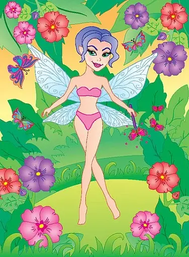 Аплікації-наліпки. Феї - фото 3