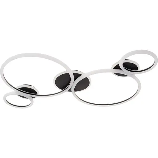 Люстра потолочная Brille светодиодная 86W WW+NW+CW BK (WBL-59C/7)