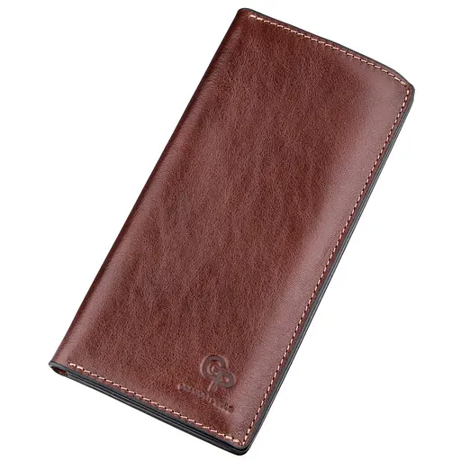 Кожаный портмоне Grande Pelle 9.5х20х3 см acs0015779 - фото 1