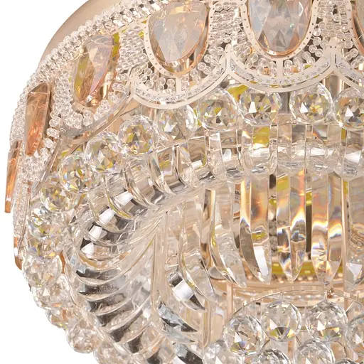 Люстра Brille потолочная торт с подсветкой LED E14 40W G (BCL-631C/7) - фото 3