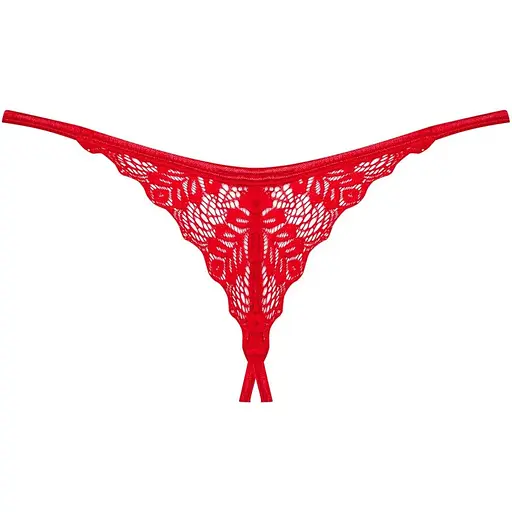 Трусики Obsessive Ingridia crotchless Thong M/L - фото 4