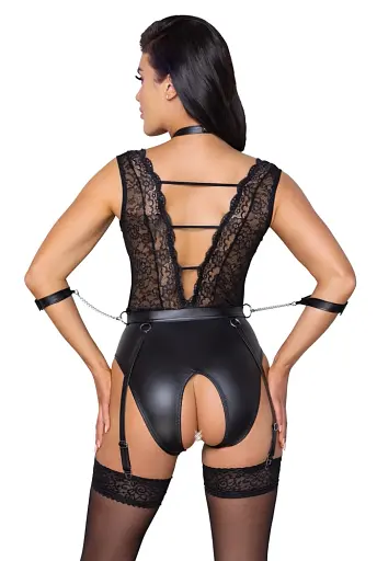 Сексуальный боди Cottelli Collection Bondage L черный - фото 4