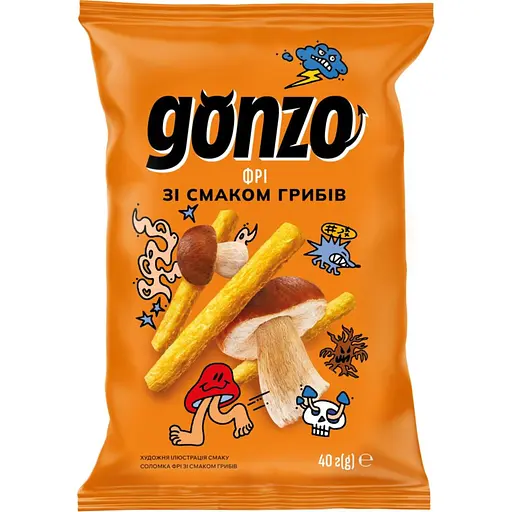 Соломка фрі Gonzo зі смаком грибів 40 г (903648)