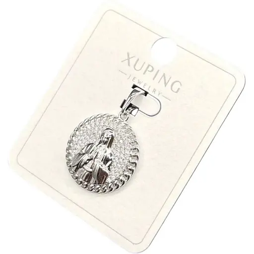 Підвіска з камінчиками Xuping під срібло з кристалами підвіска з силуетом - фото 1