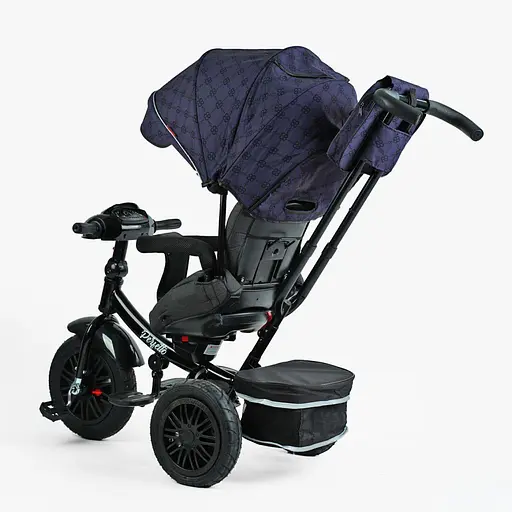 Детский трицикл Best Trike 8066/511-36 Perfetto с регулировкой сидения и функцией свободного хода синий - фото 3
