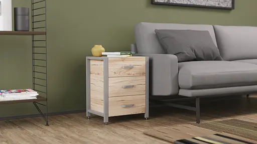 Тумба универсальная Ferrum-decor Вивьен 3 50x41x40 серый ДСП Дуб Сан-Марино 16мм (FRD-104197) - фото 5