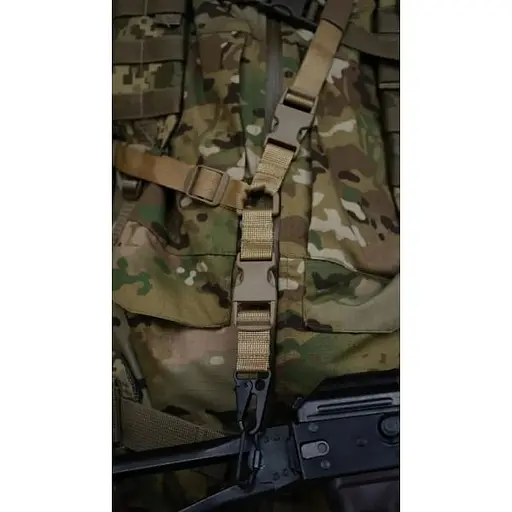 Ремінь Kiborg 1-точковий для АК Coyote (1000-k8016) - фото 9