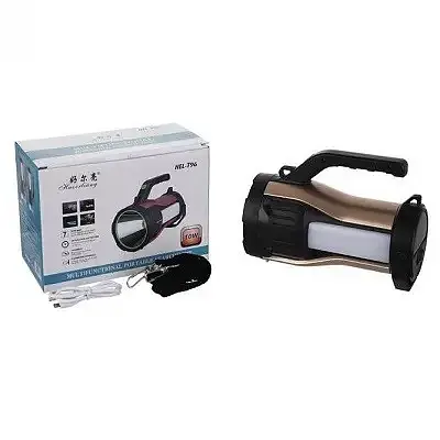 Ліхтар HEL-T96 (LM+2хCOB білий та червоний) + Powerbank + сонячна панель + microUSB - фото 6