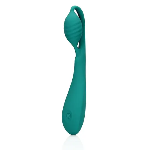 Вібратор Loveline G-Spot With Bead 21.6 см зелений - фото 2
